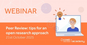 COST Academy online workshop for Young researchers on peer review